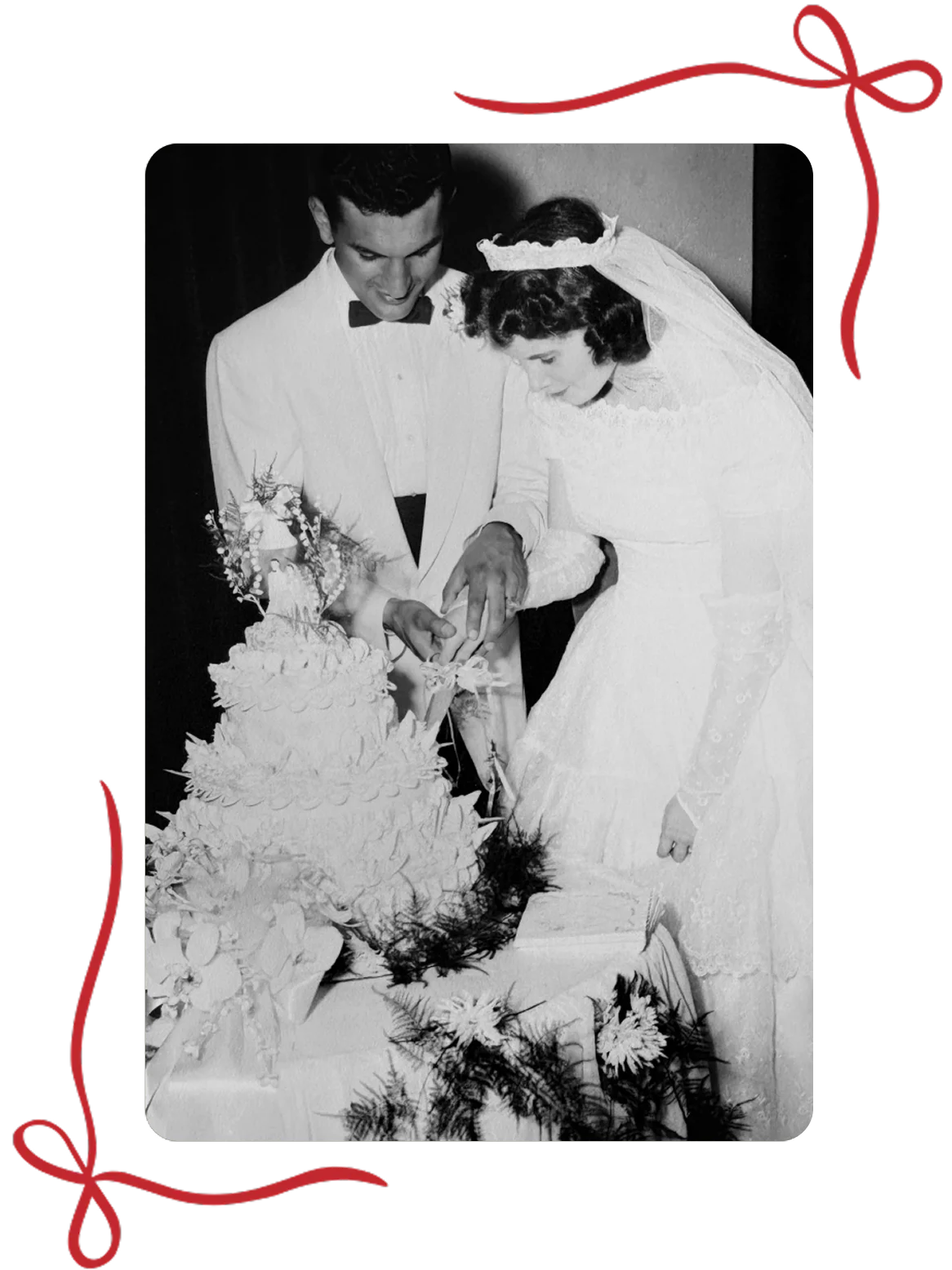 Woman holding a wooden vase with flowers